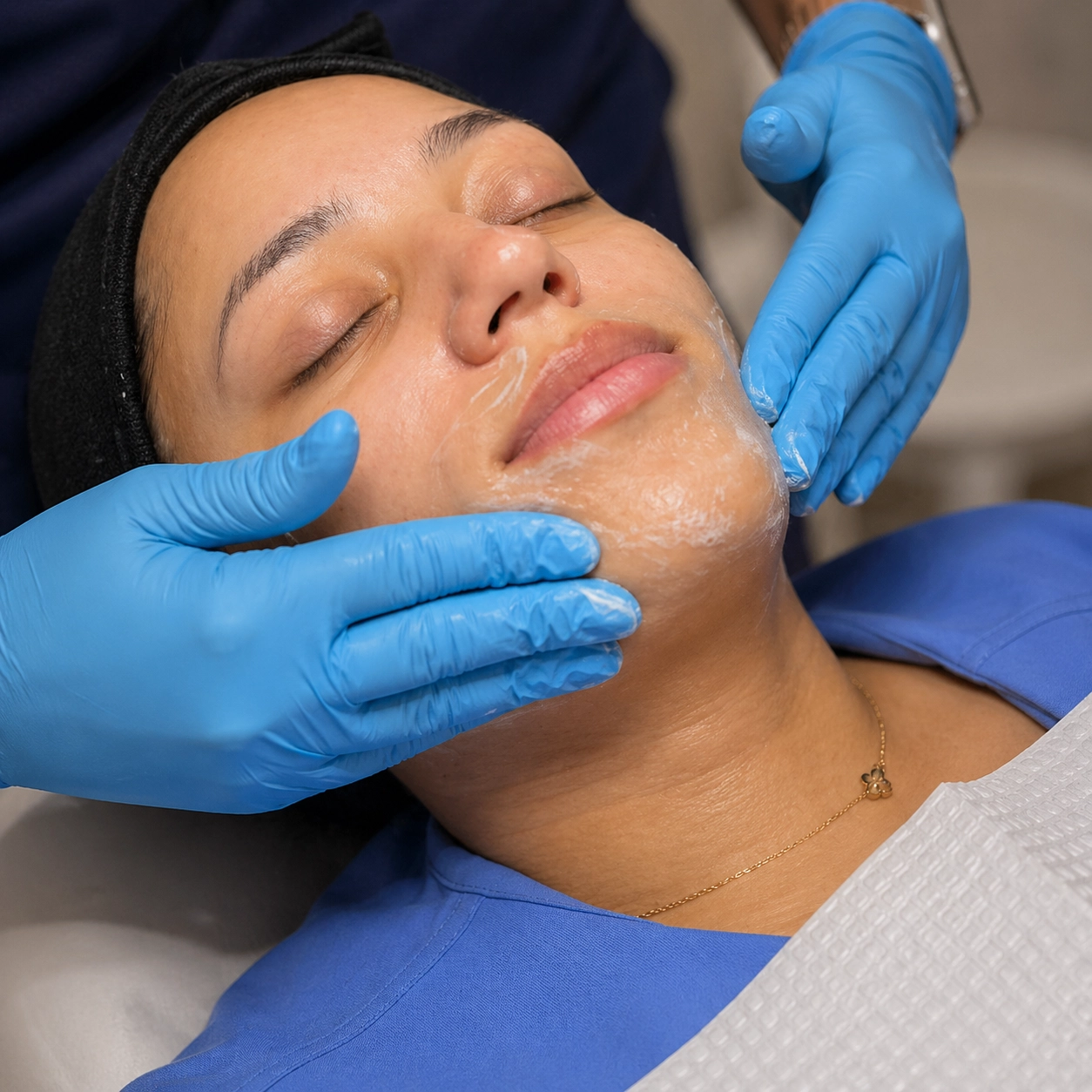 Medical-grade aesthetic facial treatment at Aura Dermatology