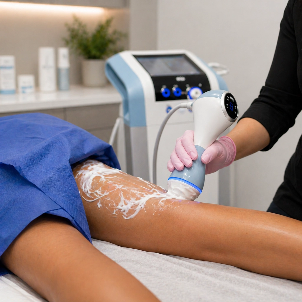 Body contouring and sculpting treatment imagery